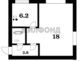 Продается 1-комнатная квартира Комсомольская ул, 30.9  м&sup2;, 2250000 рублей