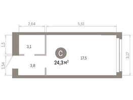 Продается Студия ЖК Европейский берег, дом 45, 24.29  м&sup2;, 6120000 рублей
