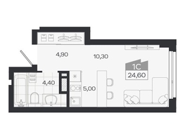 Продается Студия ЖК Ясный берег, дом 33, 24.6  м&sup2;, 4677000 рублей