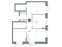Продается 3-комнатная квартира ЖК 19/56 Кварталы Телецентра, сек 2, 69.7  м&sup2;, 11990000 рублей