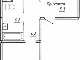 Продается 2-комнатная квартира ЖК Гренландия, Лес дом №5, 65.4  м&sup2;, 7150000 рублей