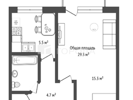Продается 1-комнатная квартира Пархоменко ул, 29.3  м&sup2;, 3290000 рублей