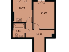 Продается 1-комнатная квартира ЖК Академия, дом 3, 40.6  м&sup2;, 9080000 рублей