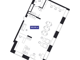 Продается Офис АО Гагарин Сити, 120.76  м&sup2;, 53500000 рублей