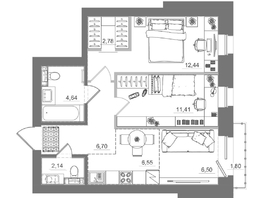 Продается 2-комнатная квартира ЖК Спектр, дом 10, 54.86  м&sup2;, 10290000 рублей