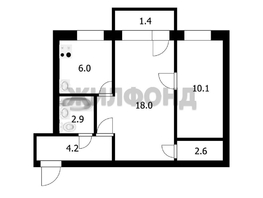 Продается 2-комнатная квартира Немировича-Данченко ул, 44  м&sup2;, 4500000 рублей
