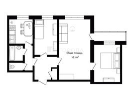 Продается 3-комнатная квартира Колхидская ул, 52.5  м&sup2;, 4800000 рублей