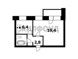 Продается 1-комнатная квартира Объединения ул, 34.8  м&sup2;, 4100000 рублей
