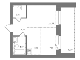 Продается Студия ЖК Спектр, дом 10, 49.96  м&sup2;, 7790000 рублей