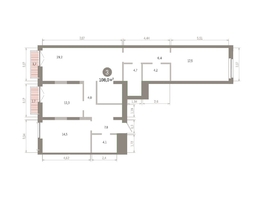Продается 3-комнатная квартира ЖК Европейский берег, дом 45, 107.97  м&sup2;, 14990000 рублей