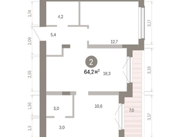 Продается 2-комнатная квартира ЖК Европейский берег, дом 46, 64.21  м&sup2;, 11200000 рублей