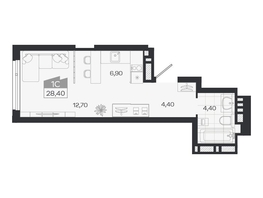 Продается Студия ЖК Ясный берег, дом 33, 28.4  м&sup2;, 5039000 рублей