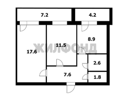 Продается 2-комнатная квартира Титова ул, 50.04  м&sup2;, 5500000 рублей