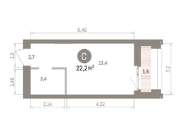 Продается Студия ЖК Европейский берег, дом 32, 23.3  м&sup2;, 6830000 рублей