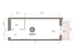 Продается Студия ЖК Европейский берег, дом 32, 27.45  м&sup2;, 6870000 рублей