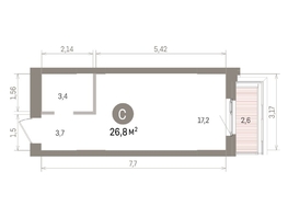 Продается Студия ЖК Европейский берег, дом 32, 27.45  м&sup2;, 6760000 рублей