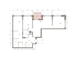 Продается 3-комнатная квартира ЖК Европейский берег, дом 32, 121.11  м&sup2;, 18870000 рублей