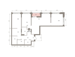 Продается 3-комнатная квартира ЖК Европейский берег, дом 32, 118.07  м&sup2;, 18930000 рублей