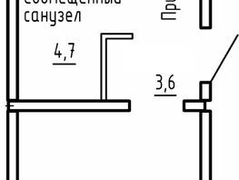 Продается 1-комнатная квартира ЖК Самоцветы, Бирюза дом 2, 41.7  м&sup2;, 5745597 рублей