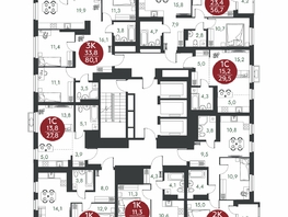 Продается 1-комнатная квартира ЖК Скандинавские кварталы, дом 1, 40.73  м&sup2;, 6075400 рублей