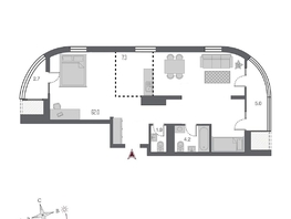 Продается Студия ЖК Беринг, дом 2, 82.3  м&sup2;, 12770000 рублей