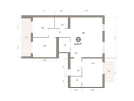 Продается 3-комнатная квартира ЖК Пшеница, дом 5.2, 112.44  м&sup2;, 15420000 рублей