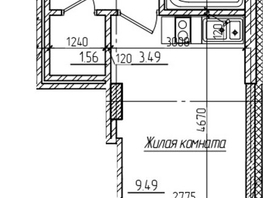 Продается Студия ЖК Возрождение, 23.8  м&sup2;, 6650000 рублей