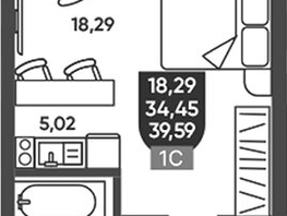 Продается Студия ЖК Ермак, 34.45  м&sup2;, 4673000 рублей