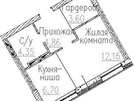 Продается Студия ЖК Пегас, 31.67  м&sup2;, 6933000 рублей