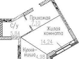 Продается Студия ЖК Пегас, 32.16  м&sup2;, 6861000 рублей