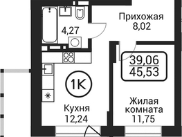 Продается 1-комнатная квартира ЖК Пегас, 36.26  м&sup2;, 8667000 рублей