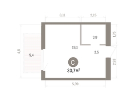 Продается Студия ЖК Пшеница, дом 5.2, 30.7  м&sup2;, 5000000 рублей