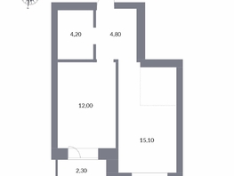 Продается 2-комнатная квартира ЖК Державина, 50, 38.4  м&sup2;, 10000000 рублей