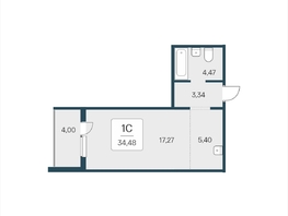 Продается Студия ЖК Эко-квартал на Кедровой, дом 4, 34.2  м&sup2;, 4150000 рублей