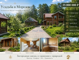 Продается Коттедж Садовая ул, 295  м&sup2;, участок 24 сот., 24990000 рублей