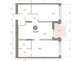 Продается 2-комнатная квартира ЖК Европейский берег, дом 32, 73.09  м&sup2;, 12560000 рублей