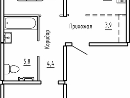 Продается 2-комнатная квартира ЖК Самоцветы, Бирюза дом 1, 65  м&sup2;, 7396079 рублей