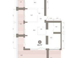 Продается 3-комнатная квартира ЖК Европейский берег, дом 45, 141.74  м&sup2;, 21360000 рублей