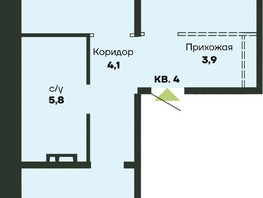 Продается 2-комнатная квартира ЖК Гренландия, Лес дом №4, 63.9  м&sup2;, 7400000 рублей