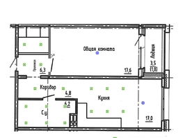 Продается 1-комнатная квартира ЖК Акварельный 4.0, 53.7  м&sup2;, 7500000 рублей