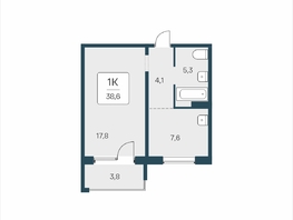 Продается 1-комнатная квартира ЖК Цветной бульвар, дом 4 сек 2, 38.6  м&sup2;, 5000000 рублей