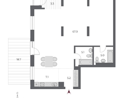 Продается Студия ЖК ОСКАР, дом 2, 112.3  м&sup2;, 20390000 рублей