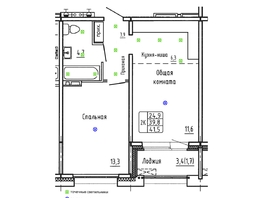 Продается 2-комнатная квартира ЖК Гренландия, Лес дом №6, 41.5  м&sup2;, 7170000 рублей