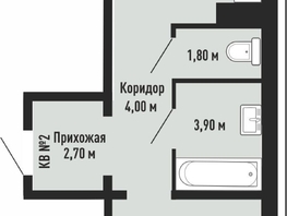 Продается 1-комнатная квартира ЖК На Невельского, 44.5  м&sup2;, 4680000 рублей