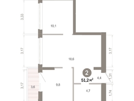 Продается 2-комнатная квартира  Квартал Молодость, дом 1, 51.24  м&sup2;, 8220000 рублей