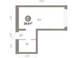 Продается Студия  Квартал Молодость, дом 1, 29.84  м&sup2;, 5490000 рублей