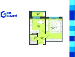 Продается 1-комнатная квартира ЖК Чистая Слобода, дом 65, 38.3  м&sup2;, 5550000 рублей