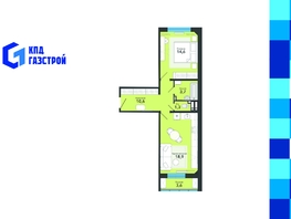 Продается 2-комнатная квартира ЖК Чистая Слобода, дом 65, 52.7  м&sup2;, 6820000 рублей