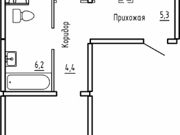 Продается 2-комнатная квартира ЖК Самоцветы, Бирюза дом 1, 67  м&sup2;, 6350000 рублей