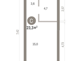 Продается Студия ЖК Город на озере, 23.29  м&sup2;, 7130000 рублей